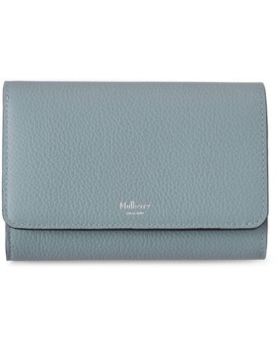 Mulberry Medium Continental French Purse - Blue