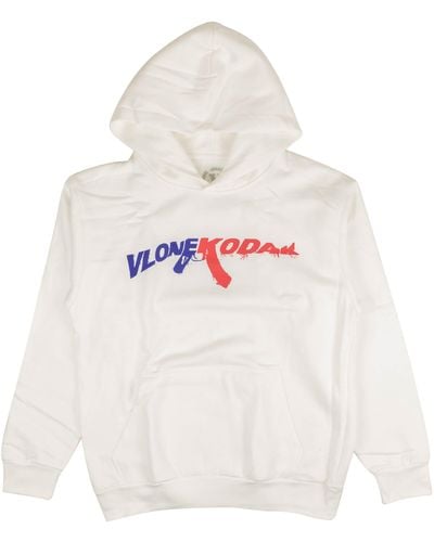 Vlone(GOAT) Kodak Pullover Hoodie Sweatshirt - White