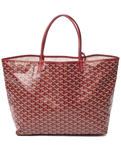 Goyard Ine Coated Canvas Saint Louis (authentic Pre-owned) - Red