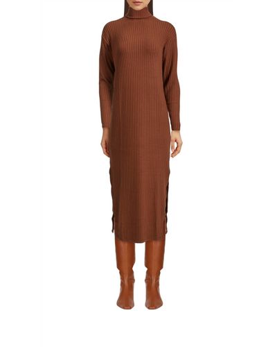 Enza Costa Sheathe Dress - Brown