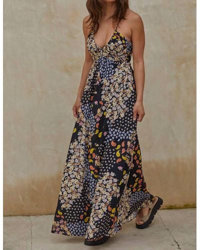 By Together In Blooms Maxi Dress - Brown