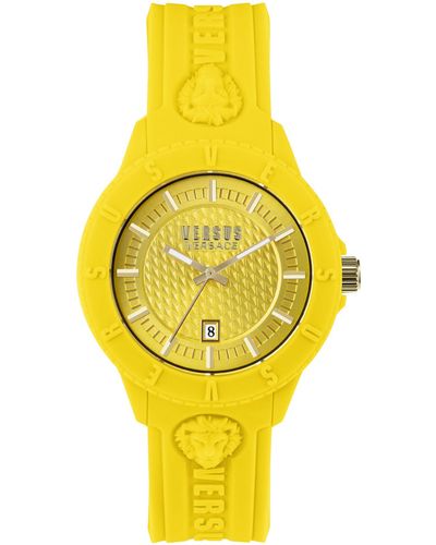 Versus Tokyo Silicone Watch - Yellow