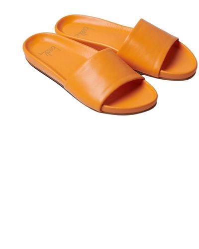 Beek Gallito Leather Slide Sandal - Orange