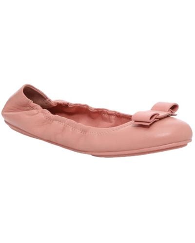 Ferragamo Salvatore Lizinka 725907 Desert Rose Ballet Flats - Pink