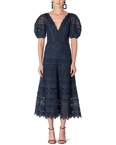 CAROLINA HERRERA SHIRRED PUFF SLEEVE SARONG GOWN - Capitol