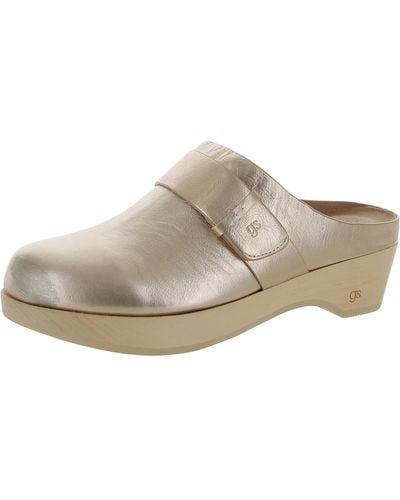 Gentle Souls Henley Leather Slip-on Clogs - Natural
