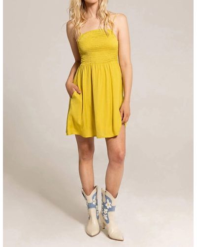 Saltwater Luxe Ada Mini Tank Dress - Yellow
