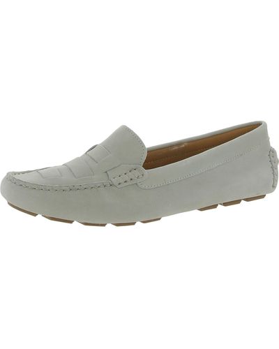 Rockport Leather Slip-on Loafers - Gray