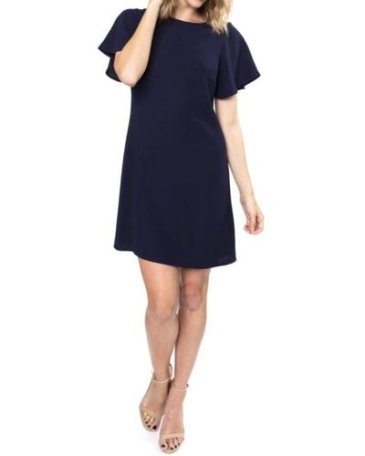 Julie Brown Riva Short Sleeve Dress - Blue