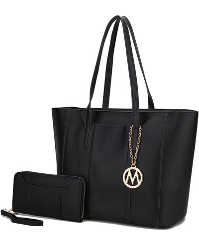 MKF Collection by Mia K Dinah Light Weight Tote Bag With Wallet - Black