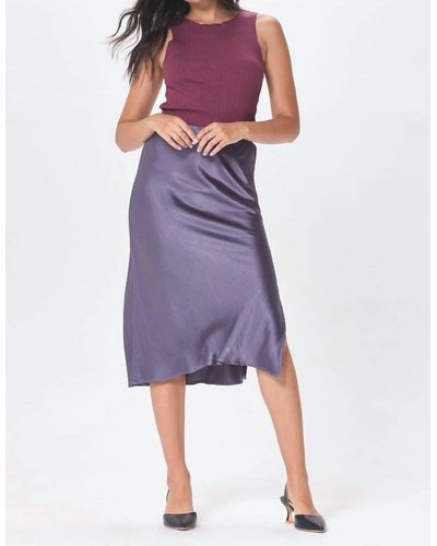 Lamade Dorit Silky Slip Skirt - Purple