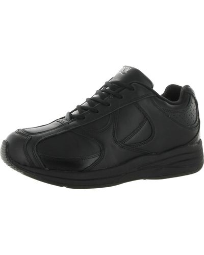 Drew Surge Leather Sneakers Walking Shoes - Black