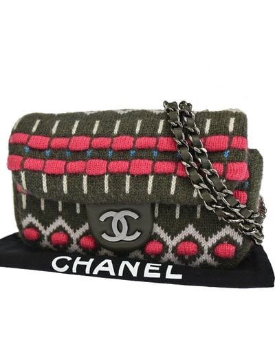 Chanel Timeless Tweed Shoulder Bag (pre-owned) - Red