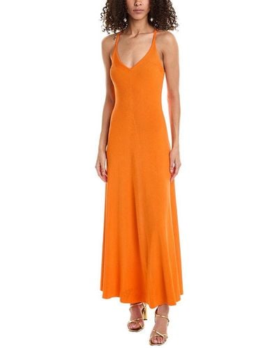 Ted Baker Rib Maxi Dress - Orange
