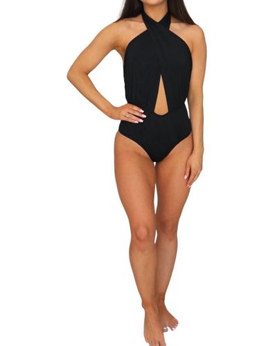 Envya Do Not Disturb One-piece Swimsuit - Black