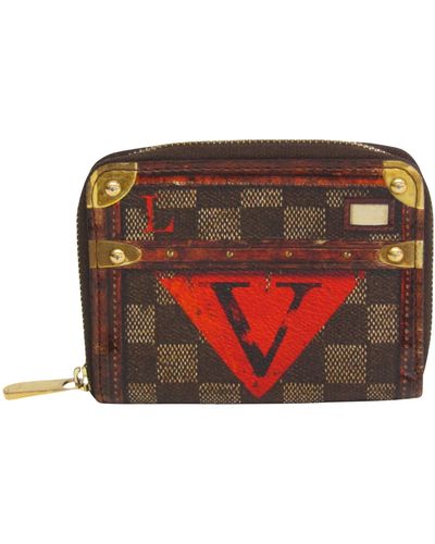 Louis Vuitton Zippy Coin Purse Canvas Wallet (pre-owned) - Red