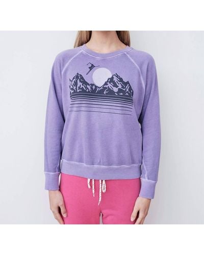 Sundry Deep Valley Sweatshirt - Purple
