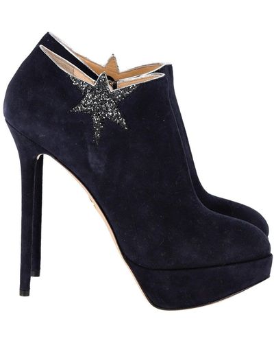 Charlotte Olympia Reach For The Stars Platform Boots - Blue