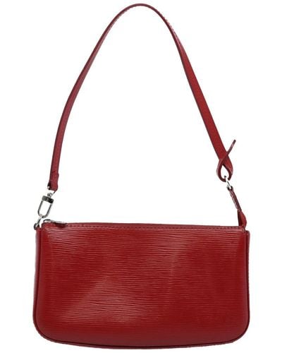 Louis Vuitton Pochette Accessoire Leather Shoulder Bag (pre-owned) - Red