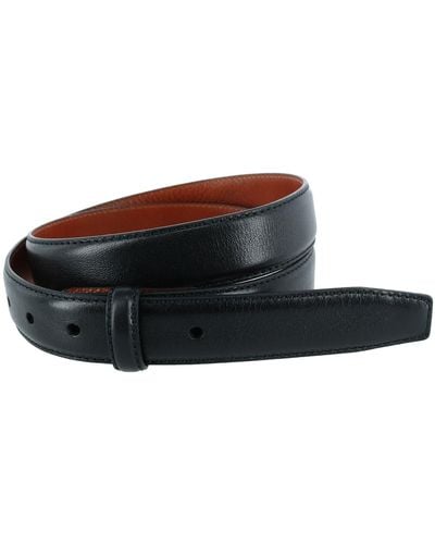 Trafalgar Pebble Grain Leather 30mm Harness Belt Strap - Black
