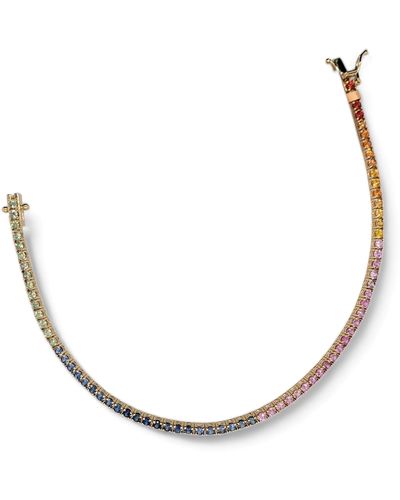 Diana M. Jewels 3.58 Carat Multicolor Sapphire Bracelet - Metallic
