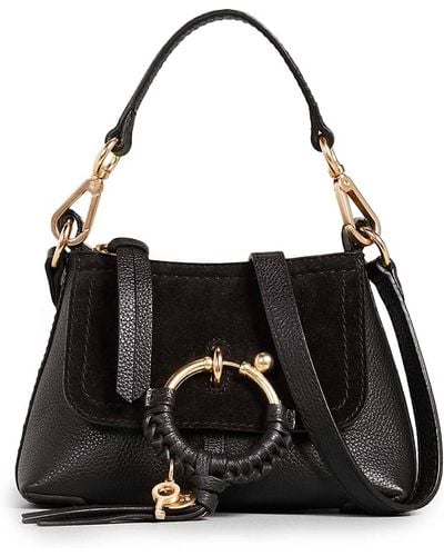 See By Chloé Joan Leather Suede Mini Shoulder Bag - Black