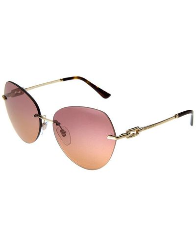 BVLGARI Bv6183 60mm Sunglasses - Pink