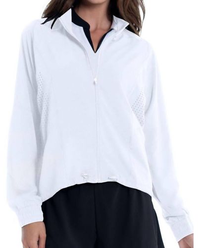 Lucky in Love Moisture Wicking Jacket - White
