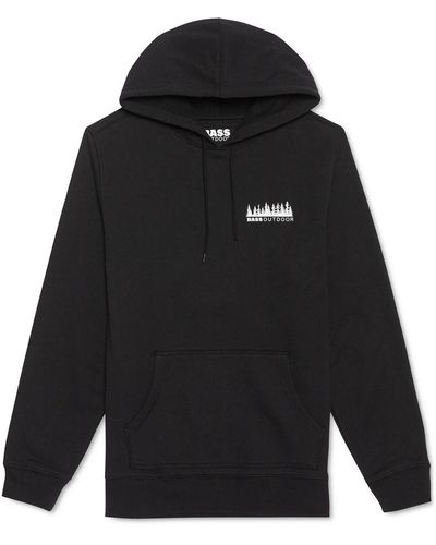 BASS OUTDOOR Jerry Fleece Comfy Hooded Sweatshirt - Black