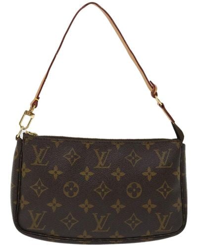 Louis Vuitton Pochette Accessoires Canvas Clutch Bag (pre-owned) - Black