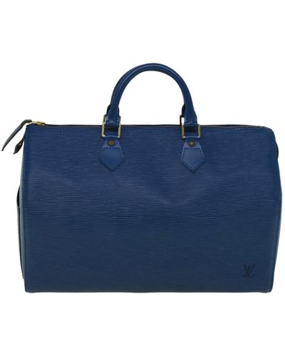 Louis Vuitton Speedy 35 Leather Handbag (pre-owned) - Blue