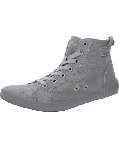 Blowfish Malibu Forever Padded Insole Canvas Ankle Boots - Gray