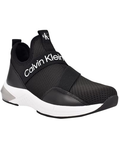 Calvin Klein Sadie Laceless High Top Athletic And Training Shoes - White