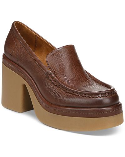 Zodiac Dorit Leather Slip On Loafers - Brown