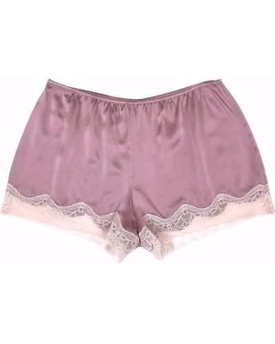 Samantha Chang Silk Tap Shorts - Pink