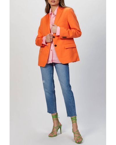 MSGM Single Breasted Jacket - Orange