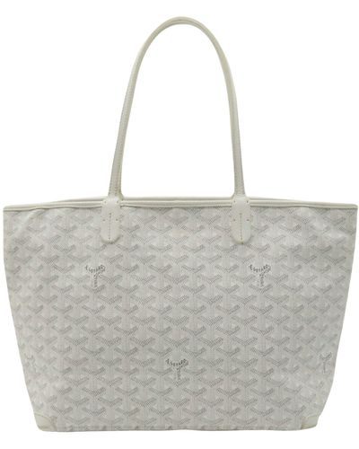 Goyard Saint Louis Pm Canvas Tote Bag (pre-owned) - Gray