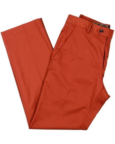 Sean John Classic Fit High Rise Suit Pants - Red