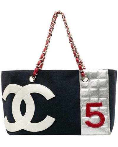Chanel Cabas Canvas Tote Bag (pre-owned) - Black