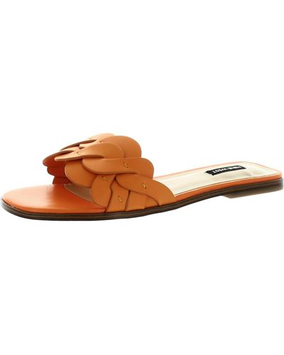 Nine West Grifa 3 Slip On C Slide Sandals - Brown