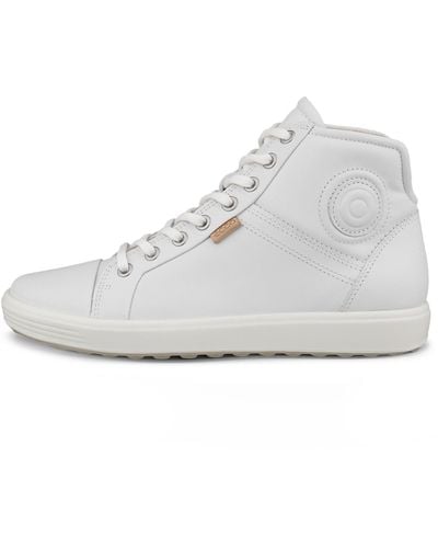 Ecco Women's Soft 7 High-top Sneaker - White