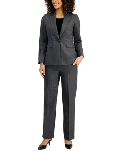 Le Suit Petites 2 Pc Business Pant Suit - Black