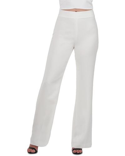 Halston Bailee High Rise Office Dress Pants - White