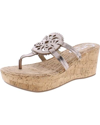 Circus by Sam Edelman Rocky Lined Cork Slip On Wedge Sandals - Pink