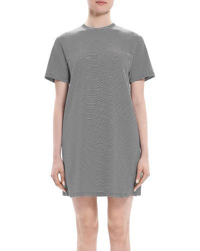 Theory Daytime Mini T-shirt Dress - Gray