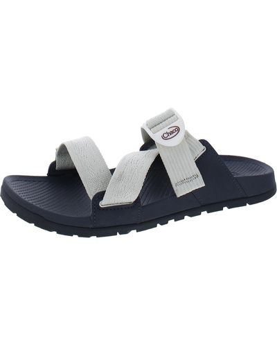 Chaco Lowdown Slide Sandal Flat Slip On Slide Sandals - Blue
