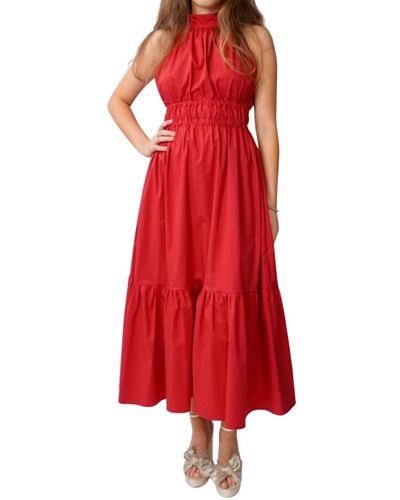 Monica Nera Harpers Midi Dress - Red