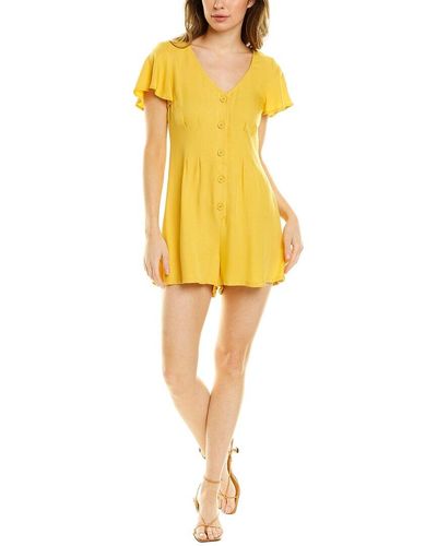 BB Dakota She Hangs Out Romper - Yellow