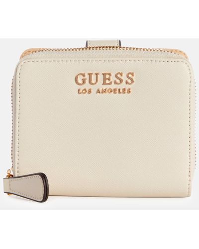 Guess Factory Lindfield Folded Zip Wallet - Natural