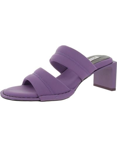 Miista Yvonne Leather Open Toe Heels - Purple